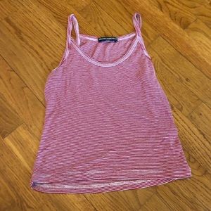Red and white stripped tank top